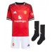 Dětské fotbalový komplet Manchester United Matthijs de Ligt #4 Domácí košile 2025-26 Krátkým Rukávem